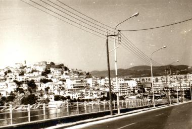 Άποψη της βορειοανατολικής πλευράς της χερσονήσου της Παναγίας από το ύψος του παλιού νοσοκομείου.