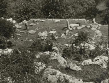 Remains of the Byzantine church of St. Christopher at Polydroso.