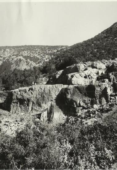 The quarries of St Elias close to Delphi