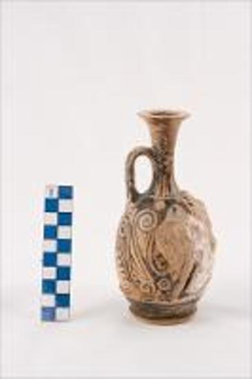 vessel with relief decoration