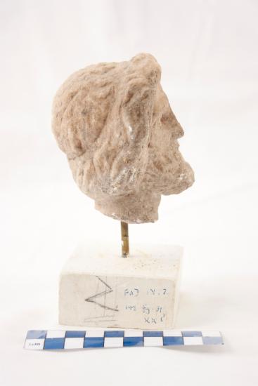 Head of a male statuette