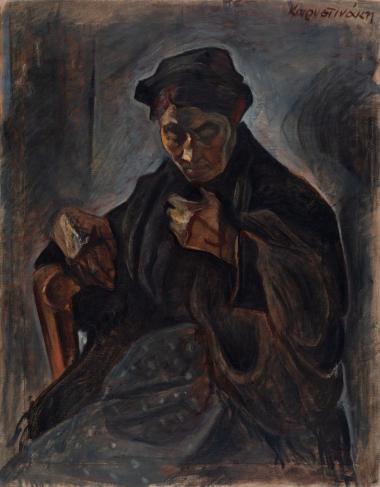 Καθιστή γρηά