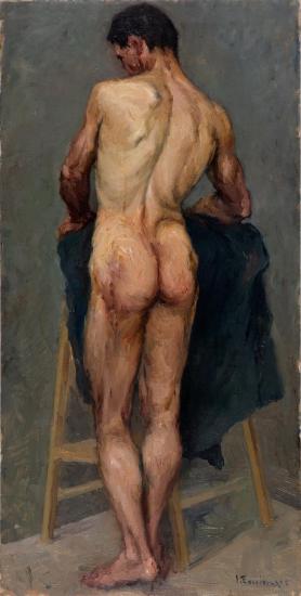 Male nude study