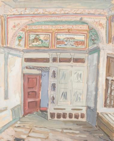 Εσωτερικό από το αρχοντικό της Βαλερτζήδαινας, αντίγραφο