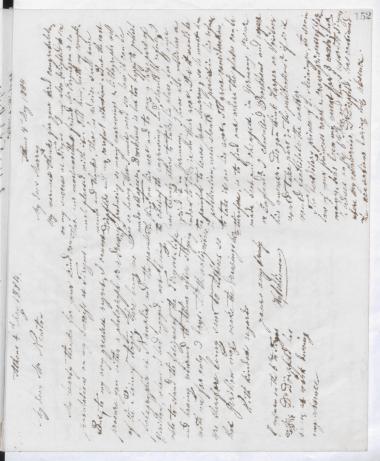 Copy of letter by Schliemann, Heinrich to Newton, C. T. 1884
