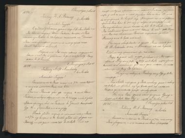 Copy of letter by Schliemann, Heinrich to Matveyev, Aleksei Fyodorovich, 1856