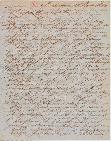 Letter sent by Hoyack, L. & Co. to Schliemann, Heinrich, 1857