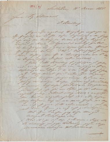 Letter sent by Hoyack, L. & Co. to Schliemann, Heinrich, 1858