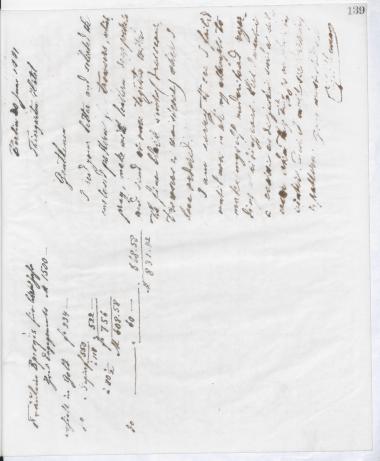 Copy of letter by Schliemann, Heinrich to Morgan, J. & Co. 1881