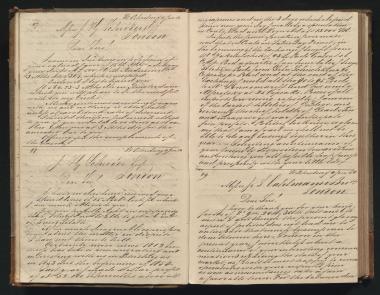 Copy of letter by Schliemann, Heinrich to Schröder, Henry J. & Co. 1854