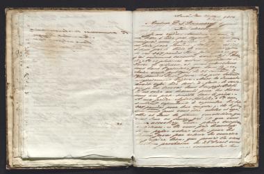 Copy of letter by Schliemann, Heinrich to Ponomarev, Prokofy Ivanovich, 1850