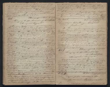 Copy of letter by Schliemann, Heinrich to Telo & Prange, 1853