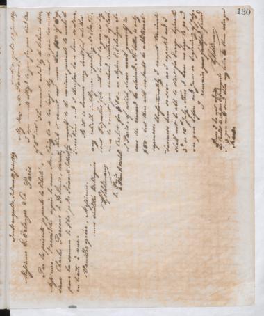 Copy of letter by Schliemann, Heinrich to Parsons, Charles, 1869