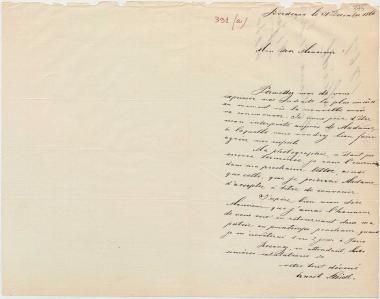 Letter sent by Steidl, E. to Schliemann, Heinrich, 1866