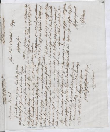 Copy of letter by Schliemann, Heinrich to Voss, A. 1890