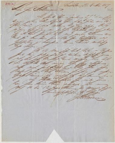 Letter sent by Schröder, Henry J. to Schliemann, Heinrich, 1857