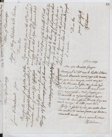 Copy of letter by Schliemann, Heinrich to Zoegger, Aloyse, 1889