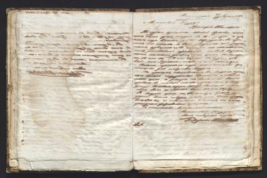 Copy of letter by Schliemann, Heinrich to Ponomarev, Prokofy Ivanovich, 1850