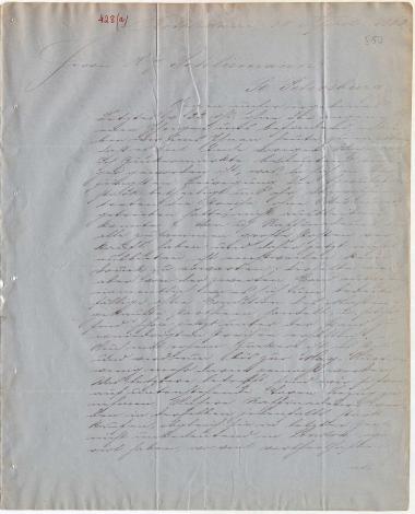 Letter sent by Hoyack, L. & Co. to Schliemann, Heinrich, 1863
