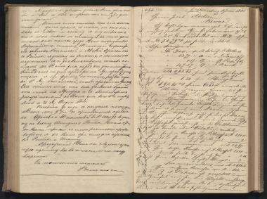 Copy of letter by Schliemann, Heinrich to Adelson, Jacob, 1855