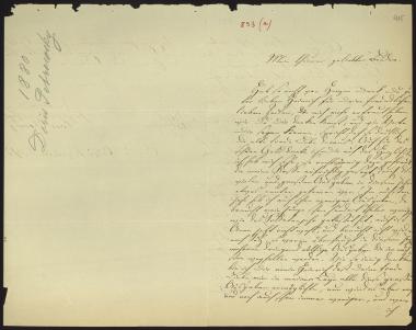 Letter sent by Petrowsky, Doris to Schliemann, Heinrich, 1880