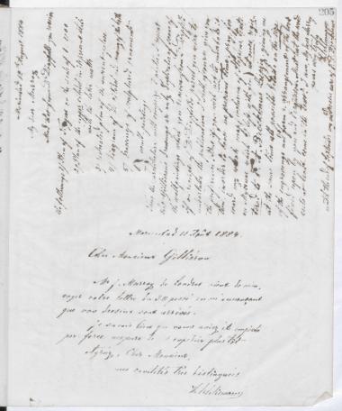 Copy of letter by Schliemann, Heinrich to Gilliéron, Émile, 1884