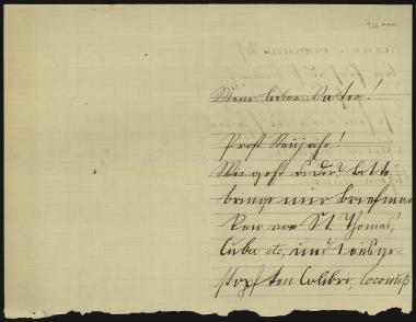 Letter sent by Σλήμαν, Αγαμέμνων to Schliemann, Heinrich, 1885