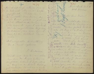 Letter sent by Ascherson, Paul to Schliemann, Heinrich, 1880