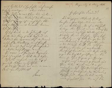 Letter sent by Schels, August to Schliemann, Heinrich, 1878