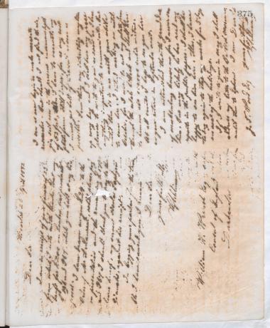 Copy of letter by Schliemann, Heinrich to Wrench, William H. 1872