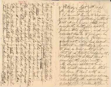 Letter sent by Smith, Philip to Schliemann, Heinrich, 1883