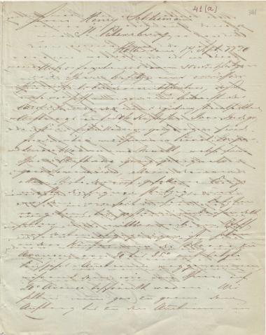 Letter sent by Bunge, W. & Co. to Schliemann, Heinrich, 1850