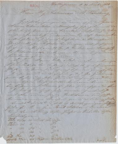 Letter sent by Schwedersky, H. to Schliemann, Heinrich, 1855