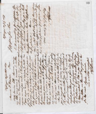 Copy of letter by Schliemann, Heinrich to Naue, Julius, 1879