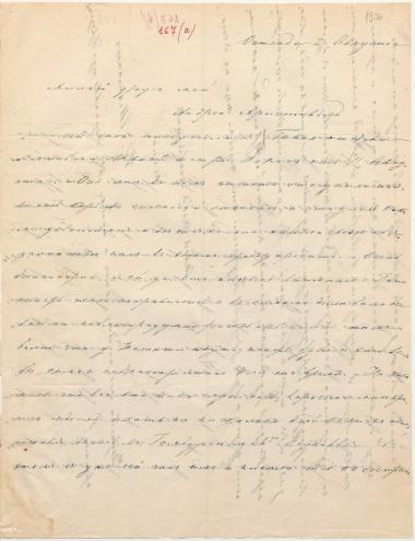 Letter sent by Schliemann, Ekaterina Pyotrovna to Schliemann, Heinrich, 1860