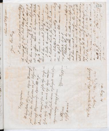 Copy of letter by Schliemann, Heinrich to Φωτιάδης, Ιωάννης, 1875