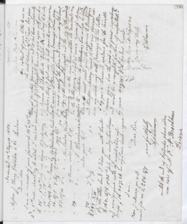 Copy of letter by Schliemann, Heinrich to Fergusson, James, 1884