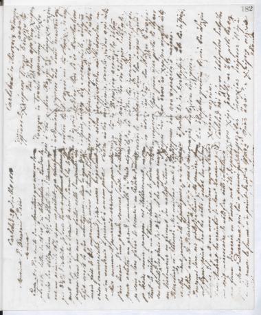 Copy of letter by Schliemann, Heinrich to Beaurain, Polynice, 1881