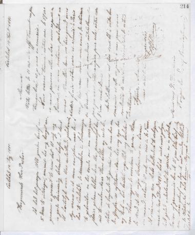 Copy of letter by Schliemann, Heinrich to Beaurain, Polynice, 1881