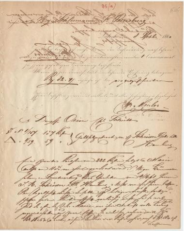 Letter sent by Minlos, Wilhelm to Schliemann, Heinrich, 1860