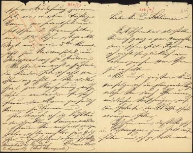Letter sent by Stoll, Louis to Schliemann, Heinrich, 1879