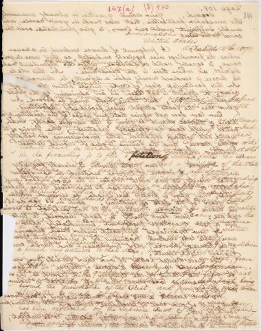 Letter sent by Hendricks, Hord & Hendricks to Schliemann, Heinrich, 1871