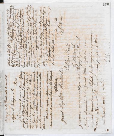 Copy of letter by Schliemann, Heinrich to Αριστάρχης, Σταυράκης  1876