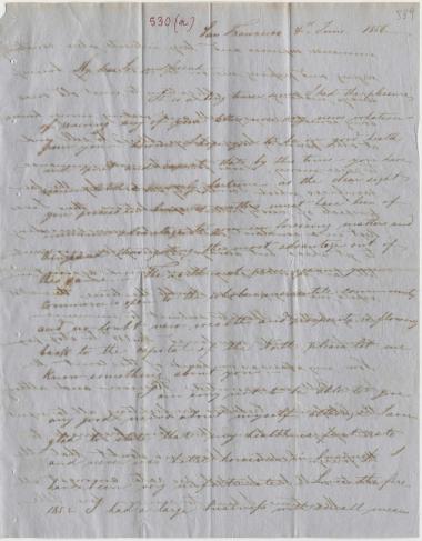 Letter sent by Kalkmann, Philipp to Schliemann, Heinrich, 1856