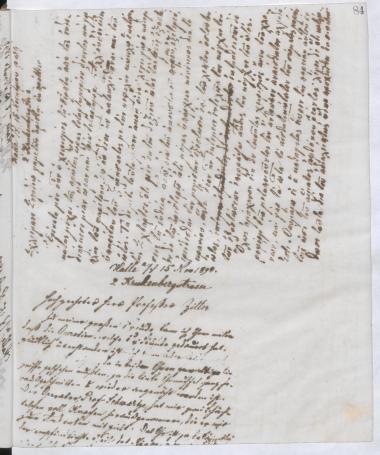 Copy of letter by Schliemann, Heinrich to Σλήμαν, Σοφία, 1890