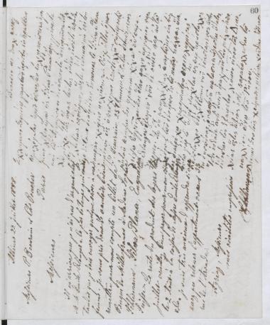 Copy of letter by Schliemann, Heinrich to Σλήμαν, Σοφία, 1888