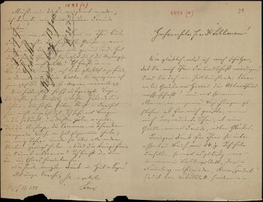 Letter sent by Schels, August to Schliemann, Heinrich, 1877