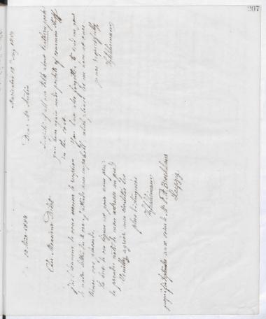 Copy of letter by Schliemann, Heinrich to Aubin, George, 1884