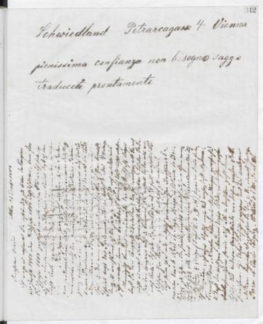 Copy of letter by Schliemann, Heinrich to Schwiedland, Frédéric, 1884