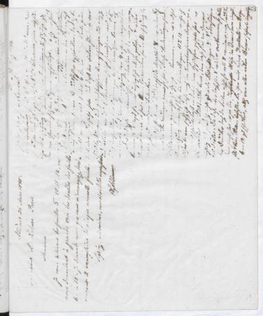 Copy of letter by Schliemann, Heinrich to Reinwald, C. 1885